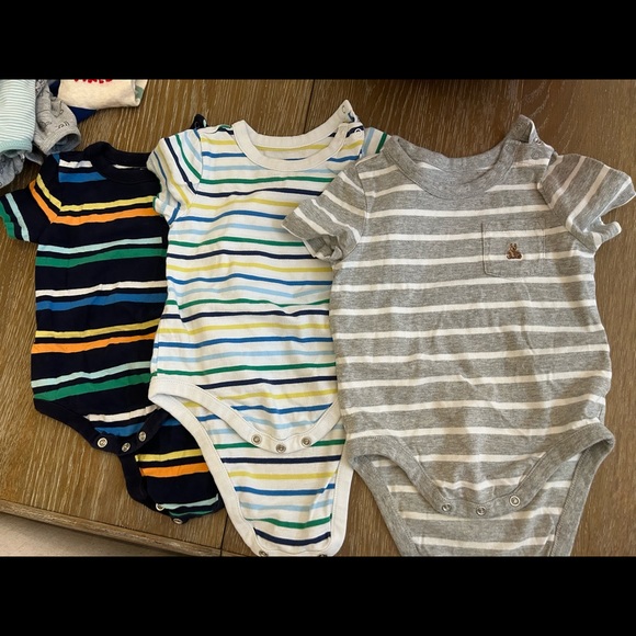3 pack GAP Baby Striped play suits - Picture 2 of 2